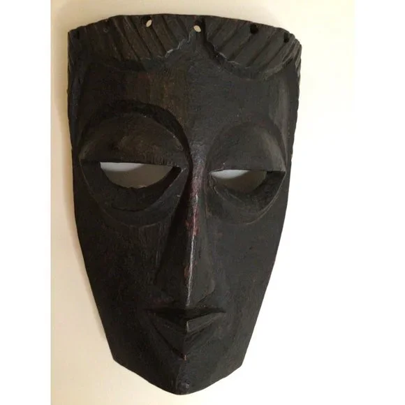South American Hand Carved Ceremonial Mask from Chile